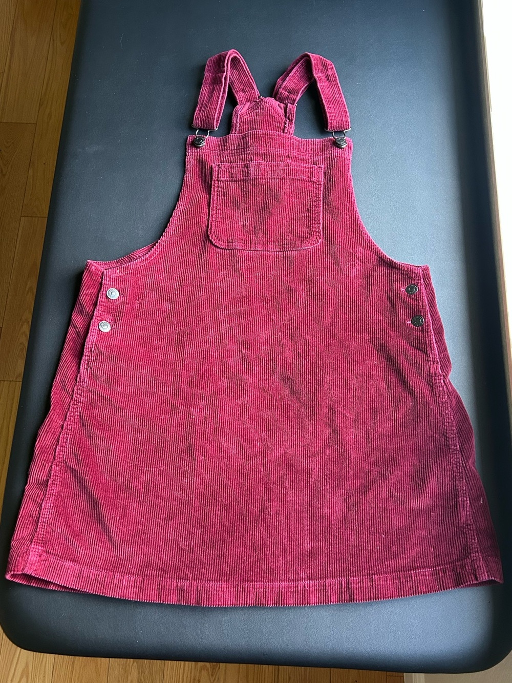 American Eagle Outfitters Corduroy Pinafore in Berry Red